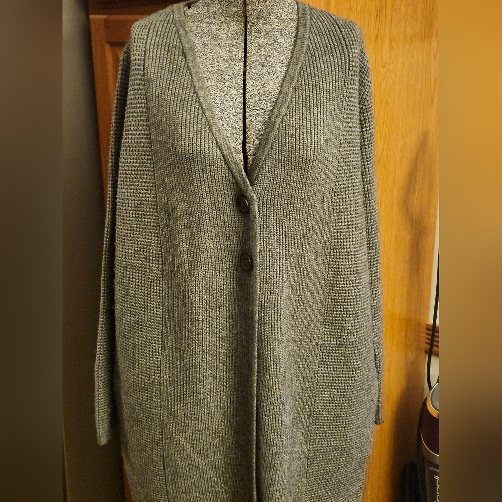 JANA Gray Long Cardigan S/P
